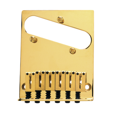 Fender 6-Saddle American Series Telecaster Bridge Assembly (Gold) - 1