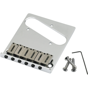 Fender 6-Saddle American Series Telecaster Bridge Assembly (Chrome) - 1