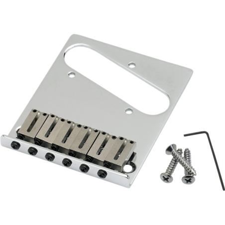 Fender 6-Saddle American Series Telecaster Bridge Assembly (Chrome) - 1