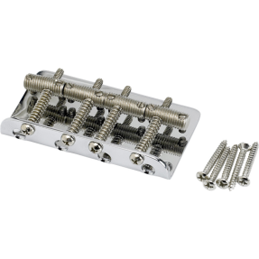 Fender Pure Vintage Bass Bridge Assembly, Nickel/Chrome - 1