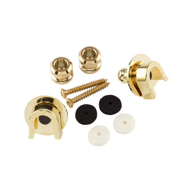 Fender Fender Security Strap Locks, Gold - 1
