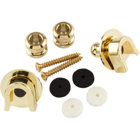Fender Fender Security Strap Locks, Gold - 1