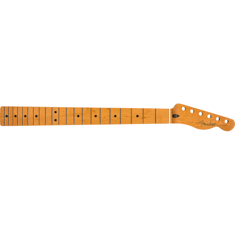 Fender Roasted Maple Telecaster Neck, 21 Narrow Tall Frets, 9.5", Maple, C Shape - 1