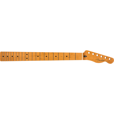 Fender Roasted Maple Telecaster Neck, 21 Narrow Tall Frets, 9.5", Maple, C Shape - 1