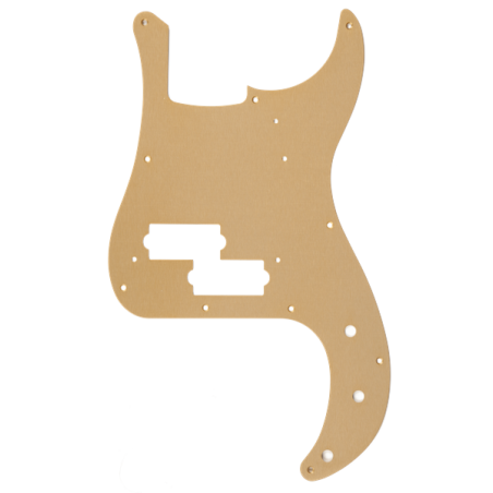 Fender Pure Vintage Pickguard, '58 P Bass, 10-Hole Mount, Gold Anodized, Lacquer Finish - 1