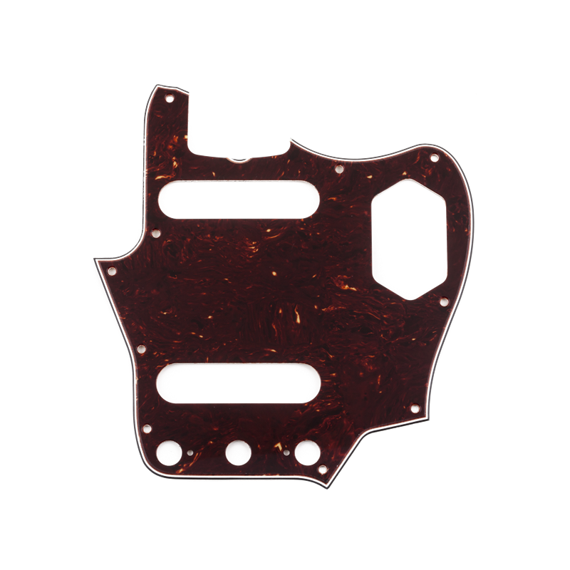 Fender Pure Vintage Pickguard, '65 Jaguar, 10-Hole Mount, Brown Shell, 3-Ply - 1