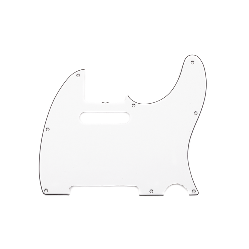 Fender Pure Vintage Pickguard, Telecaster, 8-Hole Mount, Eggshell, 3-Ply - 1