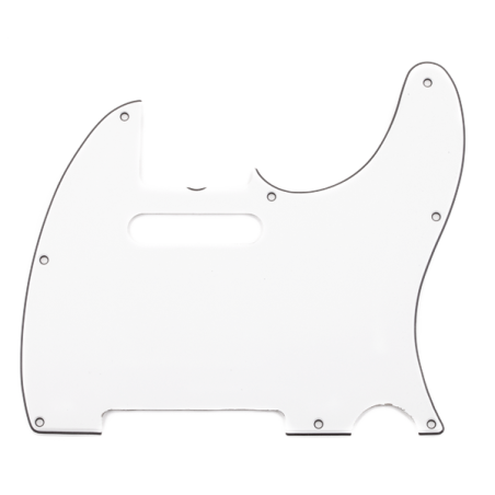 Fender Pure Vintage Pickguard, Telecaster, 8-Hole Mount, Eggshell, 3-Ply - 1