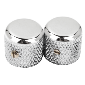 Fender Pure Vintage '52 Telecaster Knurled Knobs, (2), Chrome - 1