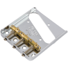 Fender 3-Saddle American Vintage "Hot Rod" Telecaster Bridge Assembly with Compensated Brass Saddles, Nickel - 1 Fender 3-Saddle American Vintage "Hot Rod" Telecaster Bridge Assembly with Compensated Brass Saddles, Nickel - 1