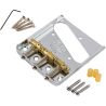 Fender 3-Saddle American Vintage "Hot Rod" Telecaster Bridge Assembly with Compensated Brass Saddles, Nickel - 2 Fender 3-Saddle American Vintage "Hot Rod" Telecaster Bridge Assembly with Compensated Brass Saddles, Nickel - 2