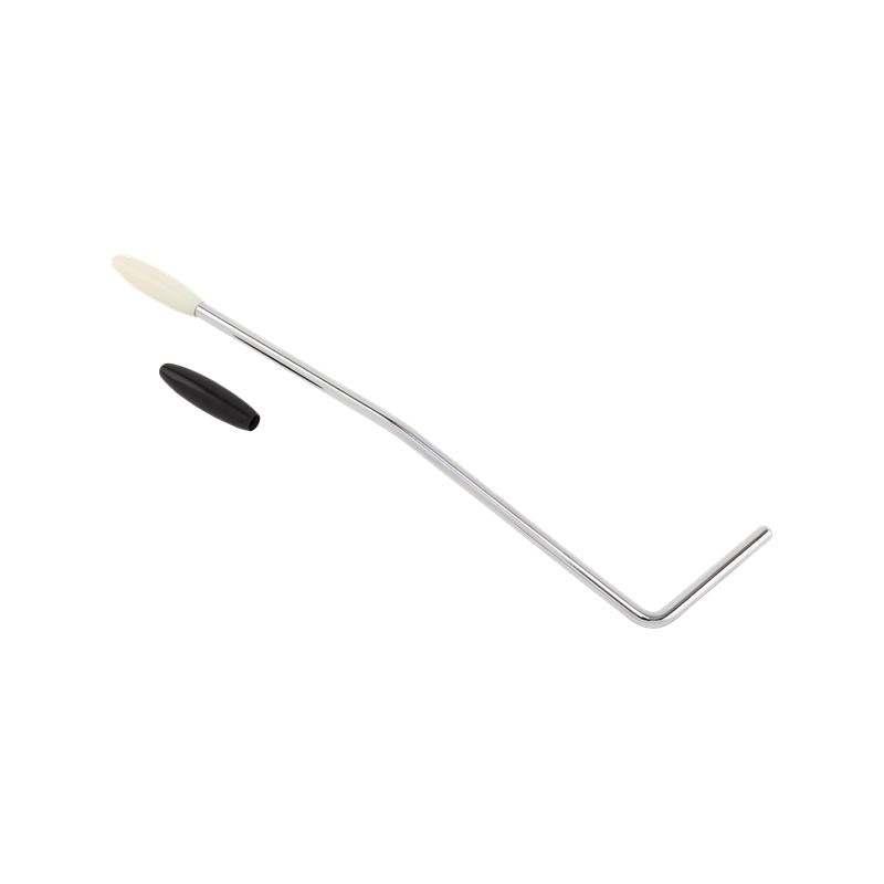 Fender Player Jaguar/Jazzmaster Tremolo Arm, Chrome with Black and White Knobs - 1