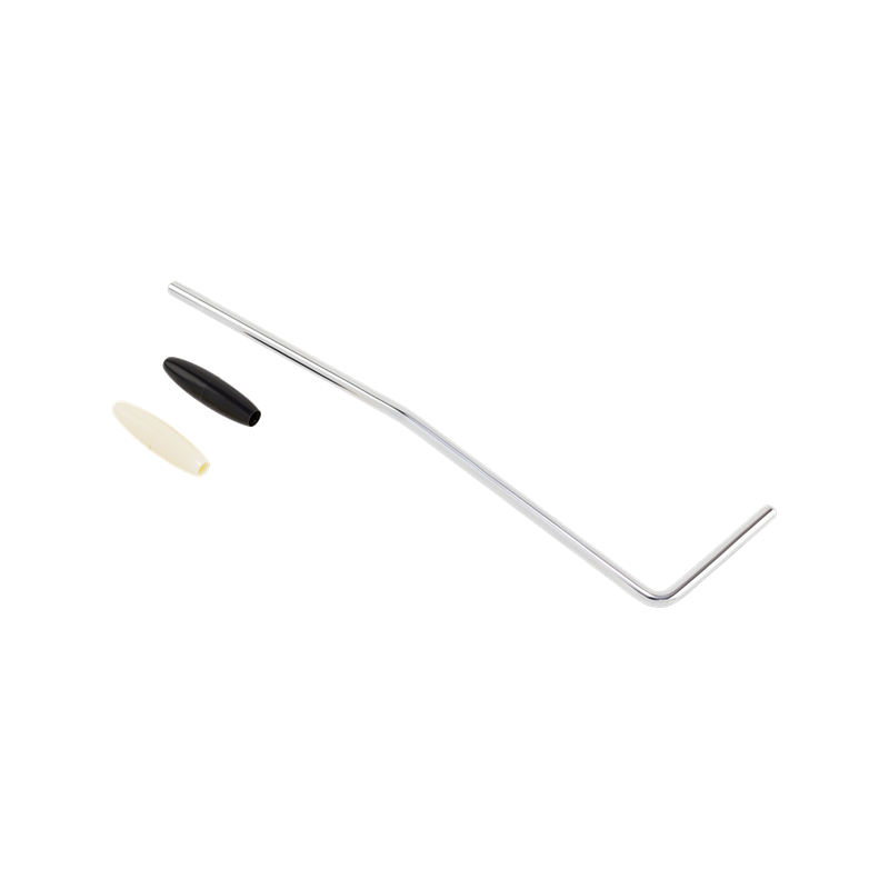 Fender Player Jaguar/Jazzmaster Tremolo Arm, Chrome with Black and White Knobs - 2