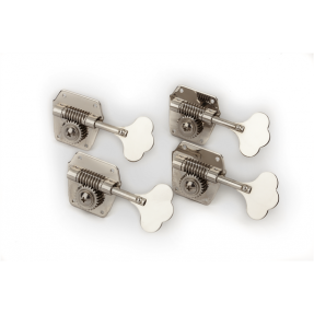 Fender Pure Vintage Bass Tuning Machines, Nickel-Plated Steel, (4) - 1