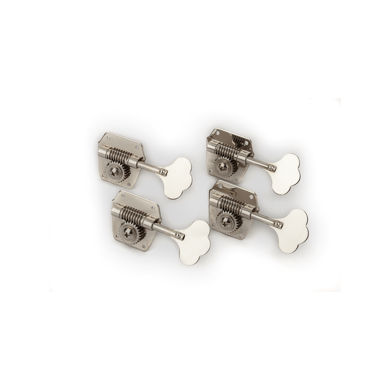 Fender Pure Vintage Bass Tuning Machines, Nickel-Plated Steel, (4) - 1 Fender Pure Vintage Bass Tuning Machines, Nickel-Plated Steel, (4) - 1