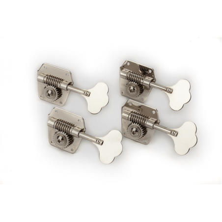 Fender Pure Vintage Bass Tuning Machines, Nickel-Plated Steel, (4) - 1