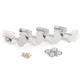 Fender Pure Vintage '70s Bass Tuning Machines, Nickel/Chrome, (4) - 1