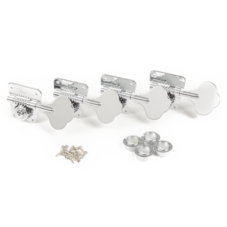 Fender Pure Vintage '70s Bass Tuning Machines, Nickel/Chrome, (4) - 1