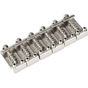 Fender American Standard Stratocaster Bridge Saddles ('08-Present), Nickel, Set of 6 - 1