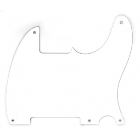 Fender 50's Esquire Pickguard, White, 1-Ply, 5-Hole Mount - 1