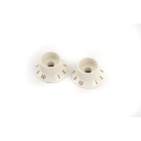 Fender Stratocaster S-1 Switch Knobs, Parchment (2) - 1