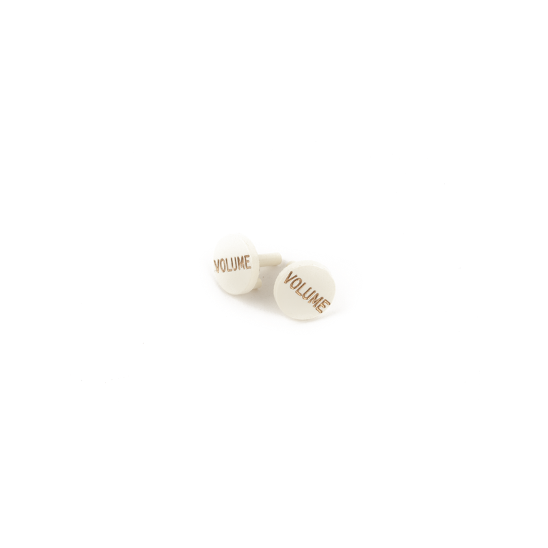 Fender Stratocaster S-1 Switch Knob Caps, Parchment (2) - 1