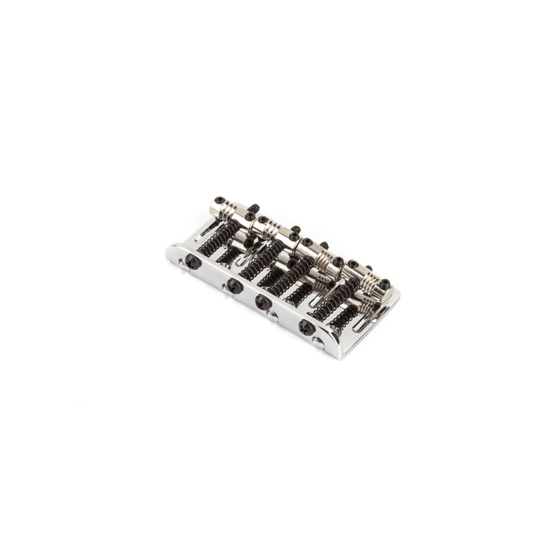 Fender American Deluxe 4-String Bass Bridge Assembly ('04-'10), Chrome - 1 Fender American Deluxe 4-String Bass Bridge Assembly ('04-'10), Chrome - 1