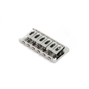 Fender Hardtail Strat Bridge Assembly (Import Models), Chrome - 1