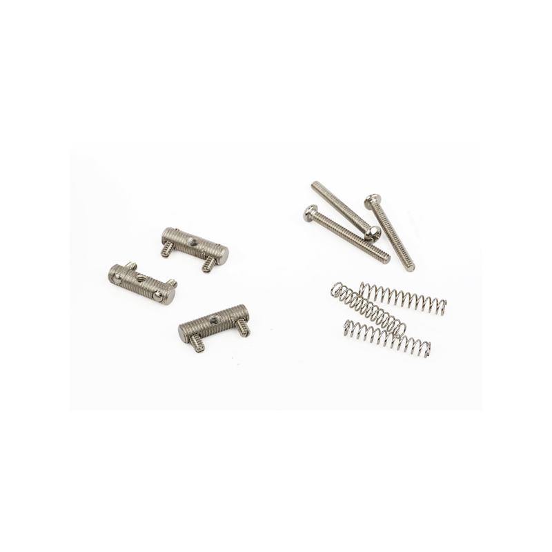 Fender American Vintage Telecaster Threaded Bridge Saddles, Nickel (3) - 1