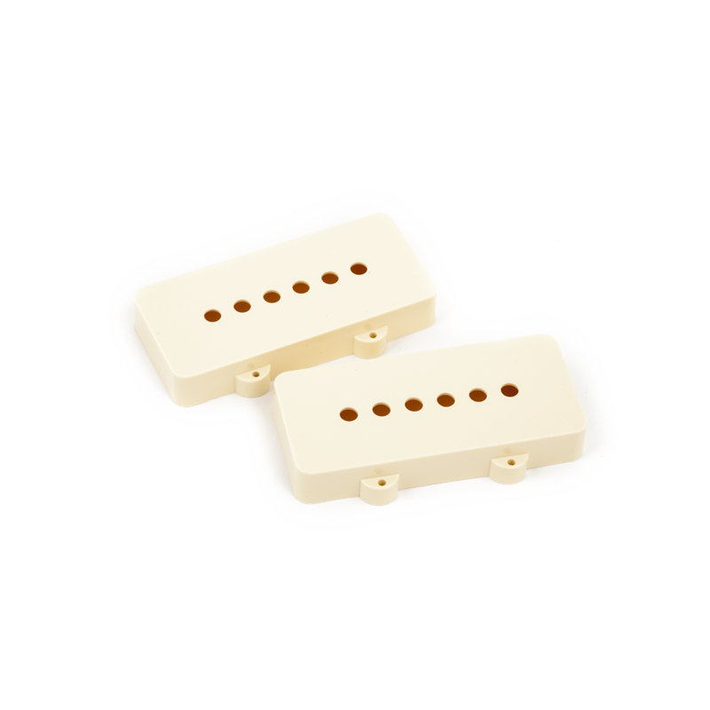 Fender Pickup Covers, Jazzmaster Aged White (2) - 1 Fender Pickup Covers, Jazzmaster Aged White (2) - 1