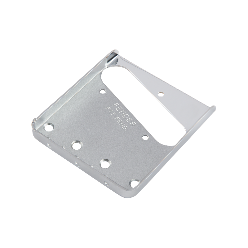 Fender American Vintage 3-Saddle Telecaster Bridge Plate, Chrome - 1 Fender American Vintage 3-Saddle Telecaster Bridge Plate, Chrome - 1