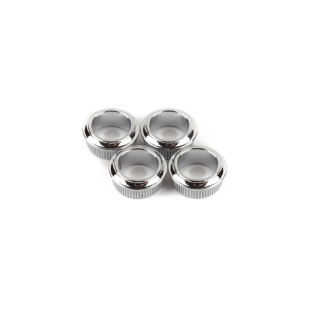 Fender Bass Tuning Machine Bushings- Standard/Deluxe Series (Mexico), Chrome - 1
