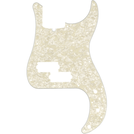 Fender Pickguard, Precision Bass, 13-Hole Mount, Aged White Pearl, 4-Ply - 1