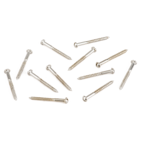 Fender Pure Vintage Slotted Telecaster Neck Pickup Mounting Screws, Nickel (12) - 1