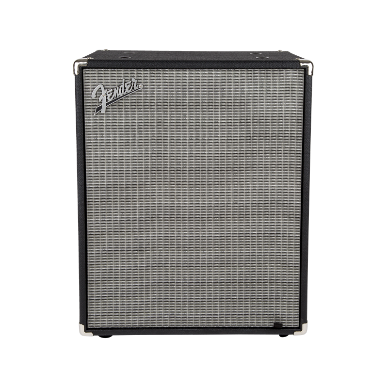 Fender Rumble 210 Cabinet, Black and Silver - 1
