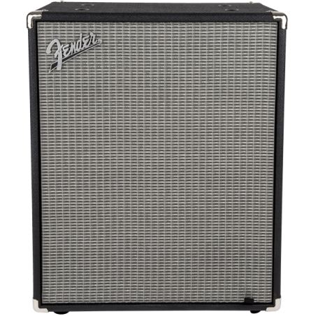 Fender Rumble 210 Cabinet, Black and Silver - 1