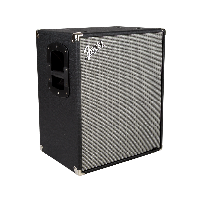 Fender Rumble 210 Cabinet, Black and Silver - 2