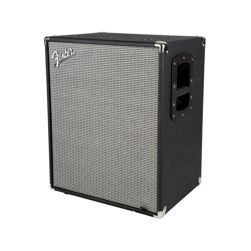 Fender Rumble 210 Cabinet, Black and Silver - 3