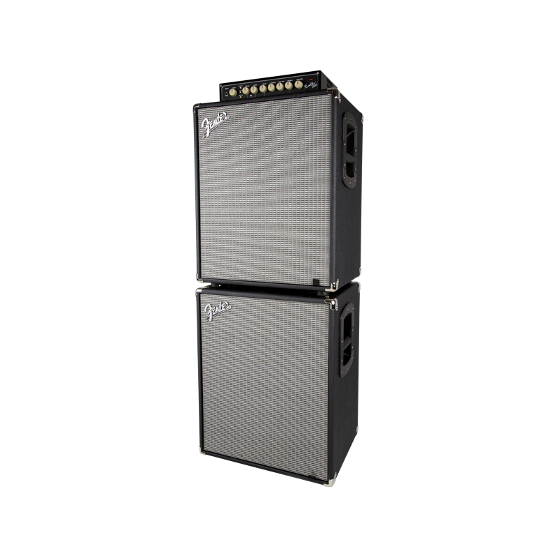 Fender Rumble 210 Cabinet, Black and Silver - 6