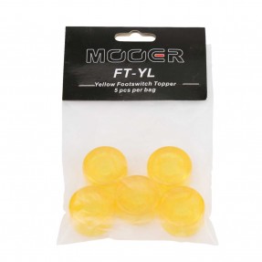 Mooer Candy Footswitch Topper, yellow, 5 pcs. - 1
