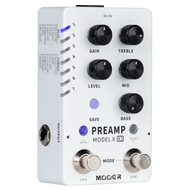 Mooer Preamp Model X2 - Dual-Channel Digital Preamp - 3