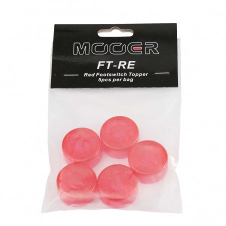 Mooer Candy Footswitch Topper, red, 5 pcs. - 1