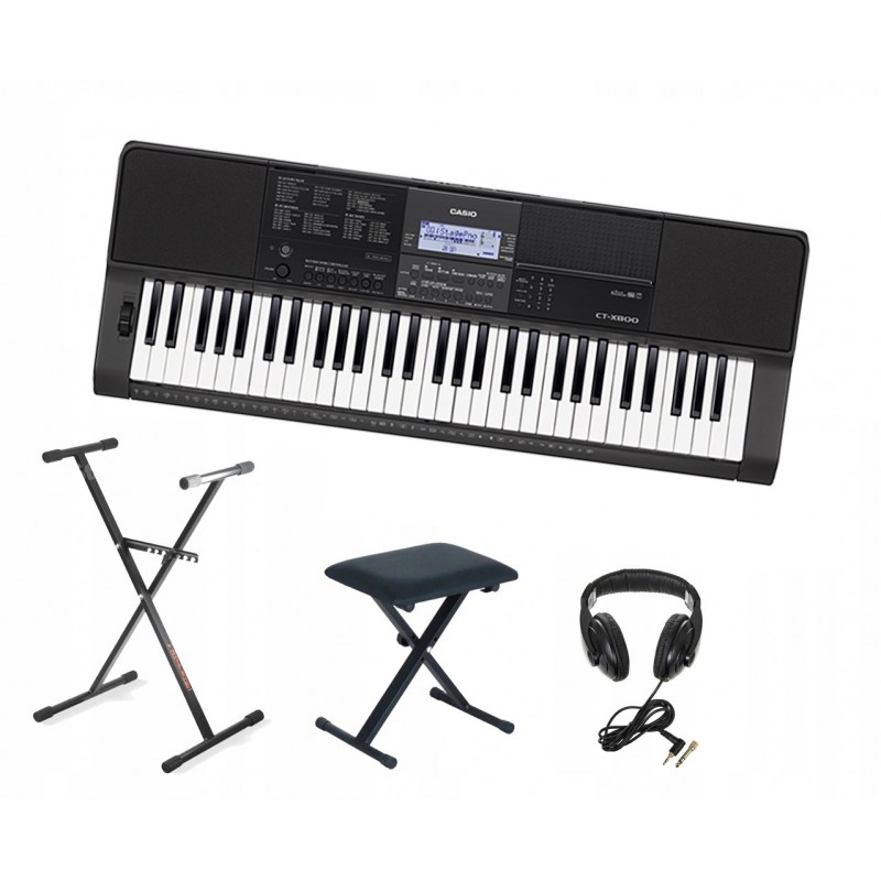 Keyboard Casio Ct-X800 +Statyw +Ława +Słuchawki 004 - 1