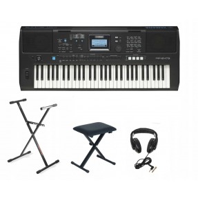 Keyboard Yamaha Psre473 +Statyw +Ława +Słuchawki 017 - 1