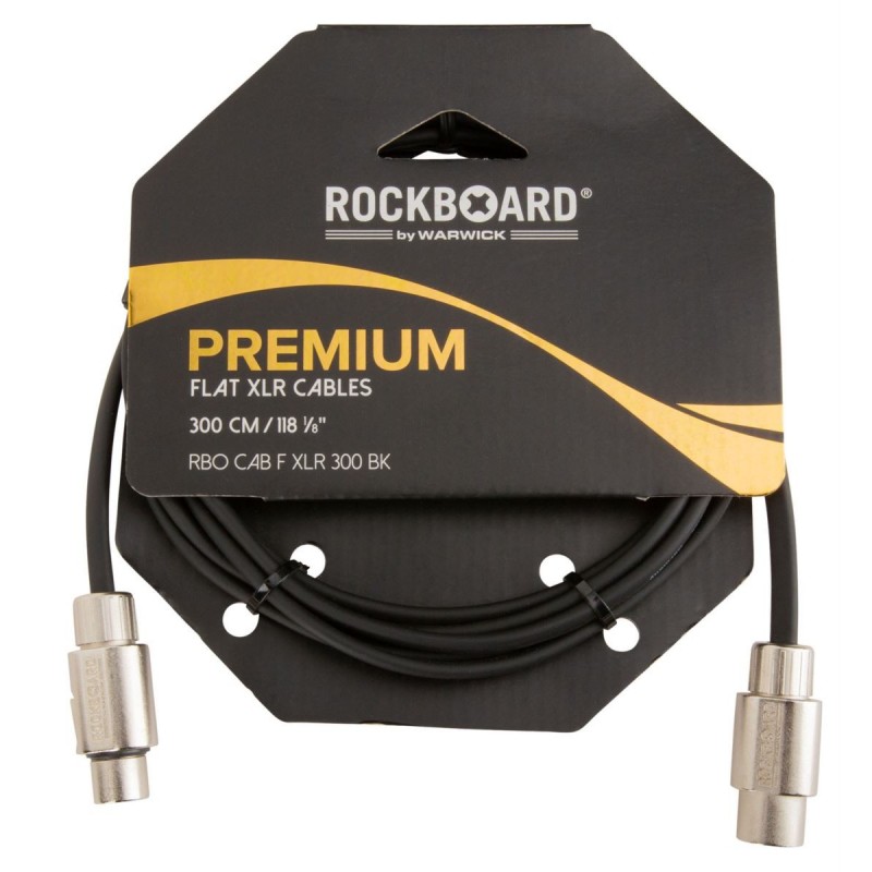RockBoard Flat XLR Cable, 300 cm / 118 7/64 - 3 RockBoard Flat XLR Cable, 300 cm / 118 7/64 - 3