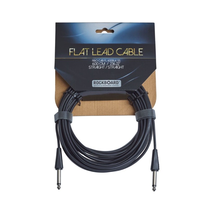 RockBoard Flat Instrument Cable, straight/straight, 600 cm / 236 7/32 - 4 RockBoard Flat Instrument Cable, straight/straight, 600 cm / 236 7/32 - 4