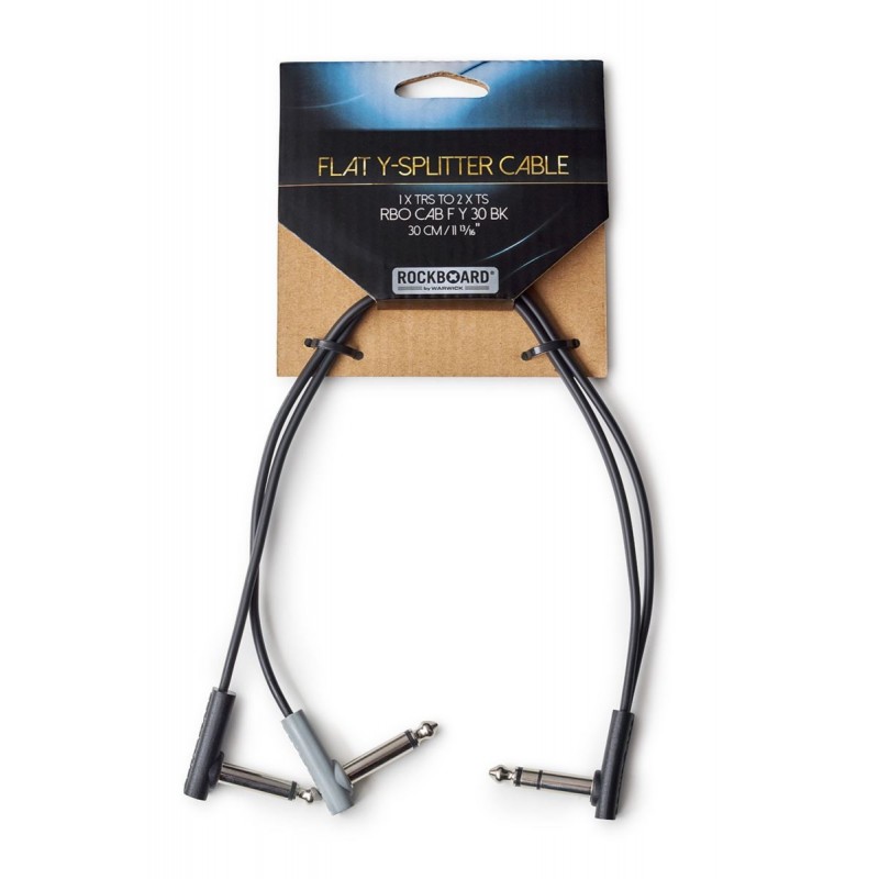RockBoard Flat Patch Y Splitter Cable, 30 cm / 11 13/16 - 4 RockBoard Flat Patch Y Splitter Cable, 30 cm / 11 13/16 - 4