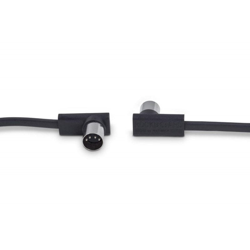RockBoard Flat MIDI Cable - Black, 1000 cm / 393 45/64 - 2 RockBoard Flat MIDI Cable - Black, 1000 cm / 393 45/64 - 2