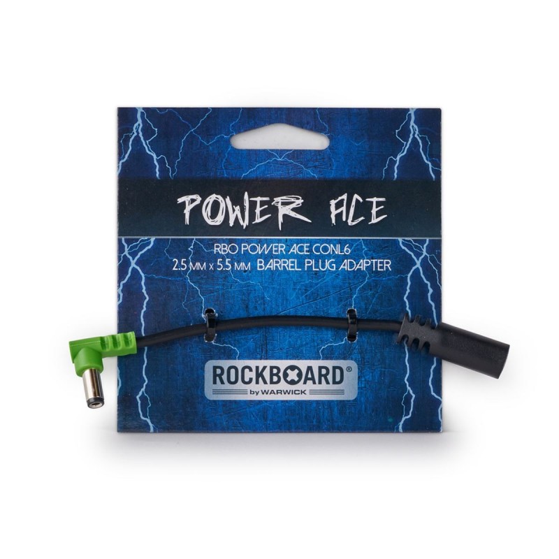 RockBoard Power Ace Barrel Plug Converter, 2.1 x 5.5 mm to 2.5 x 5.5 mm barrel plug - 2 RockBoard Power Ace Barrel Plug Converter, 2.1 x 5.5 mm to 2.5 x 5.5 mm barrel plug - 2