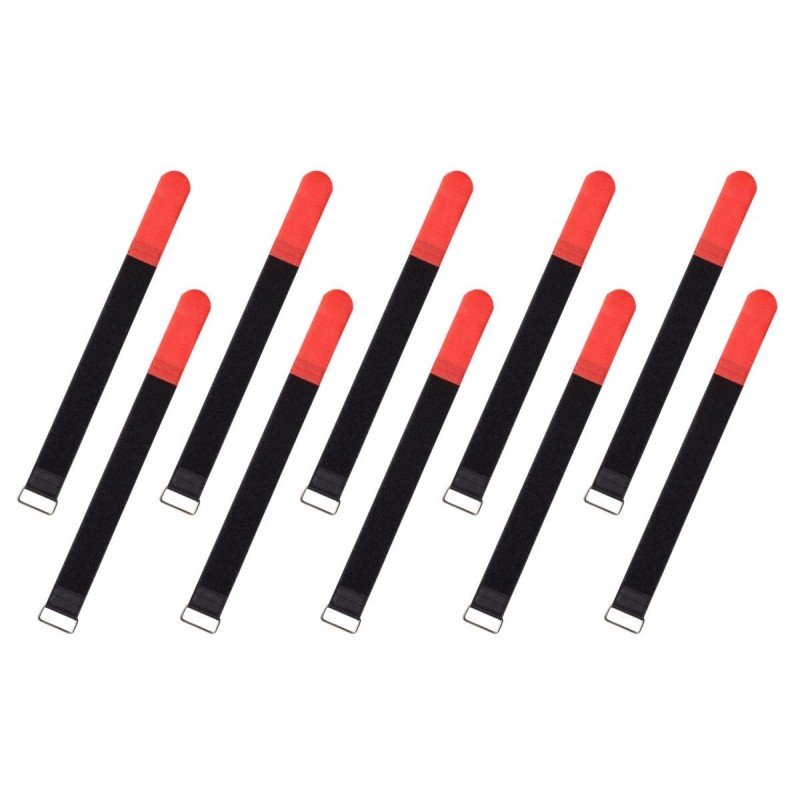 RockBoard Cable Ties, 10 pcs., Large - Red - 1 RockBoard Cable Ties, 10 pcs., Large - Red - 1